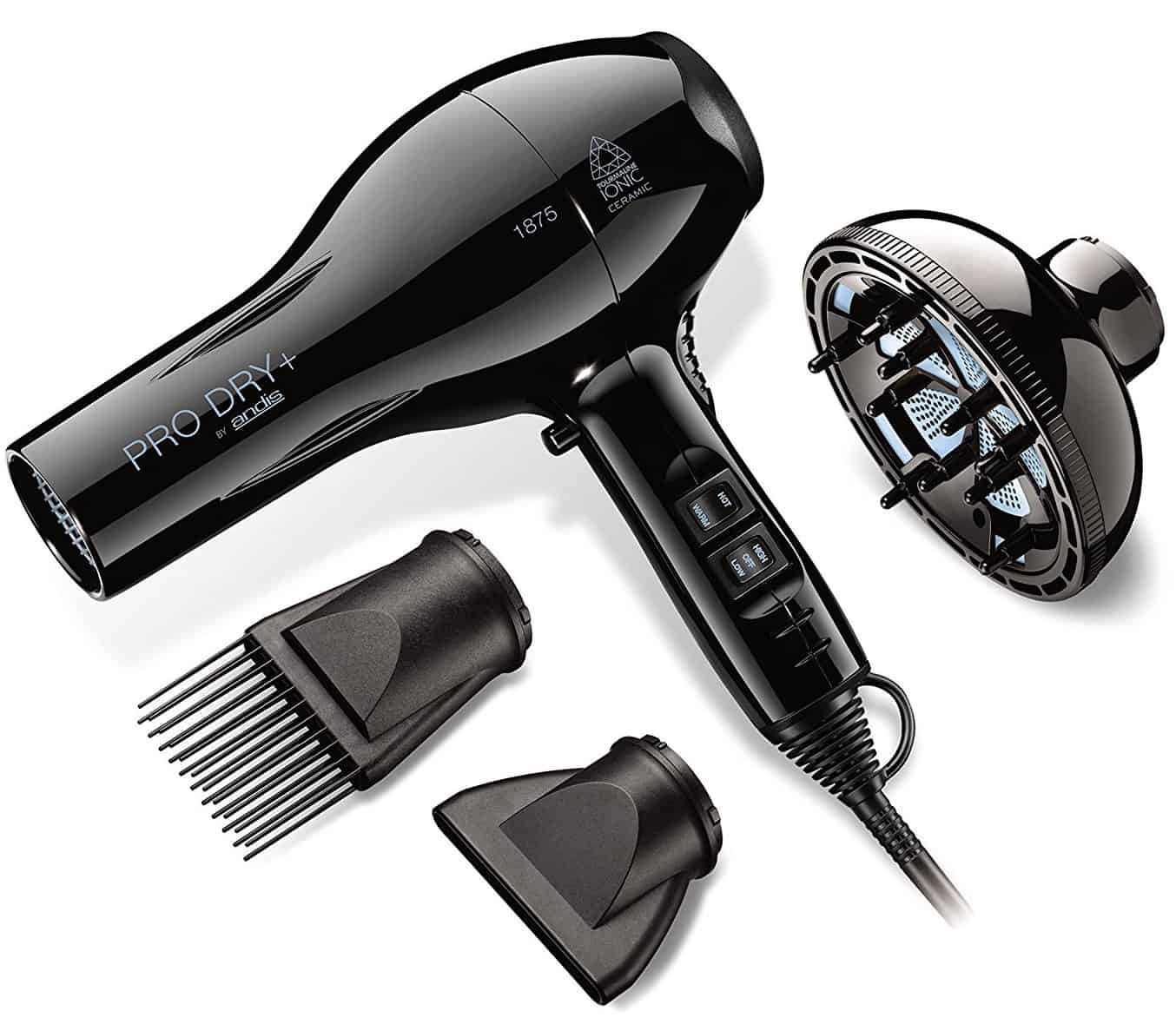Andis Professional 1875 Watt Ceramic Ionic Hair Dryer Healthy Natural