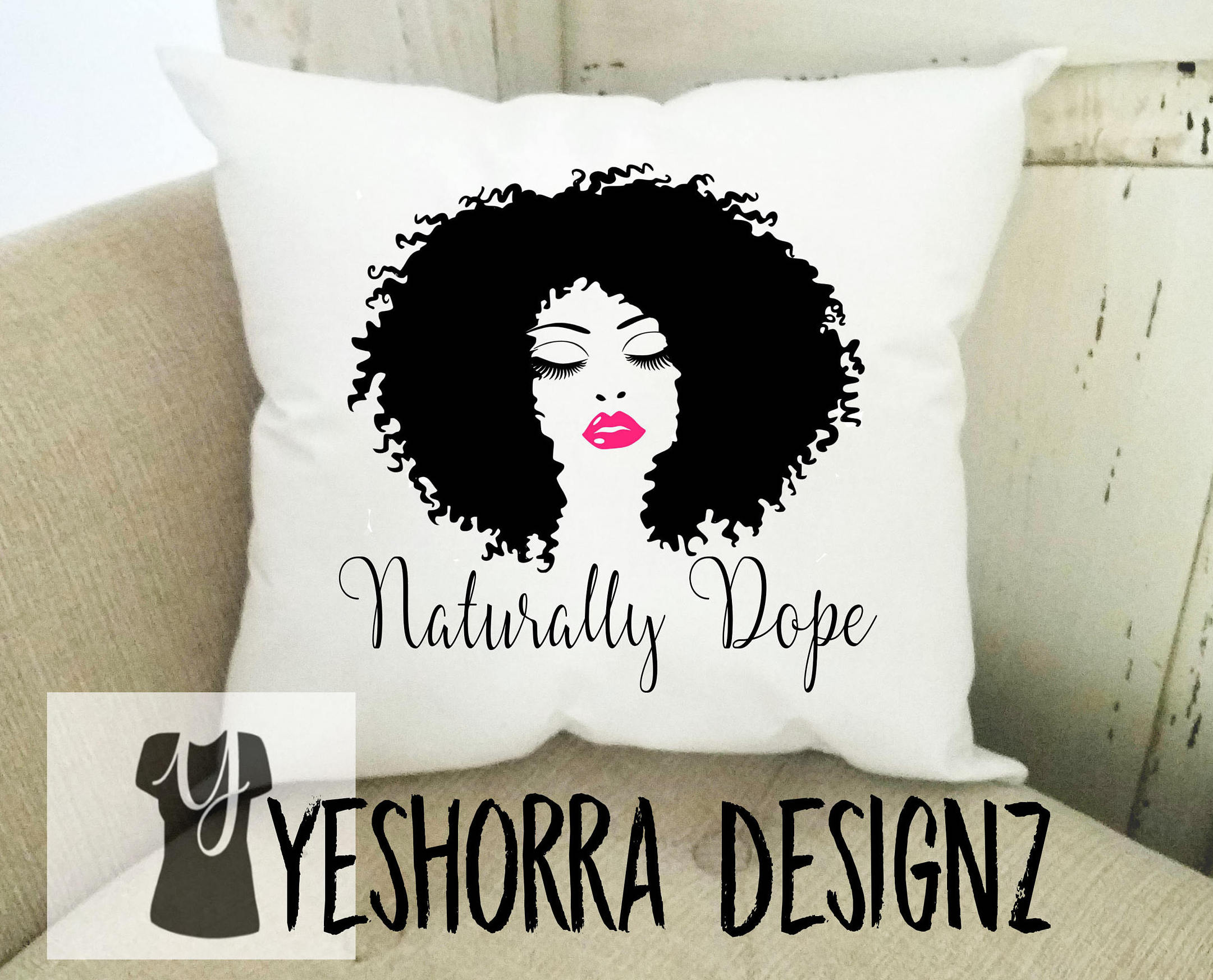 curly hair gift set, Naturally Dope Pillow Healthy Natural Hair Products